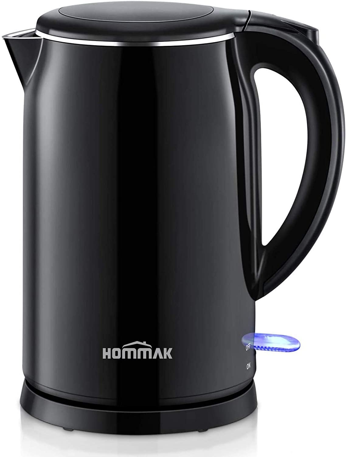 Hommak 1.7L Double Wall 304 Stainless Steel Electric Kettle $19.59 + Free shipping