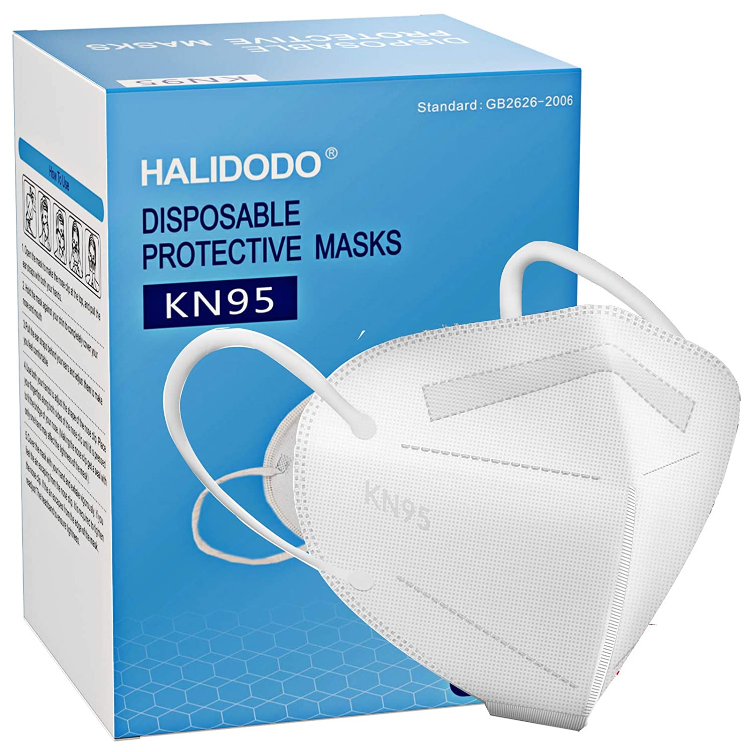 50-Packs KN95 FDA EUA Approved Face Masks $15.99 after coupon