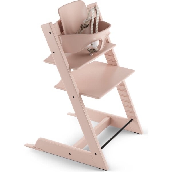 Tripp Trapp® High Chair (includes Tripp Trapp® + Baby set), Serene Pink - Stokke Highchairs - $153.00