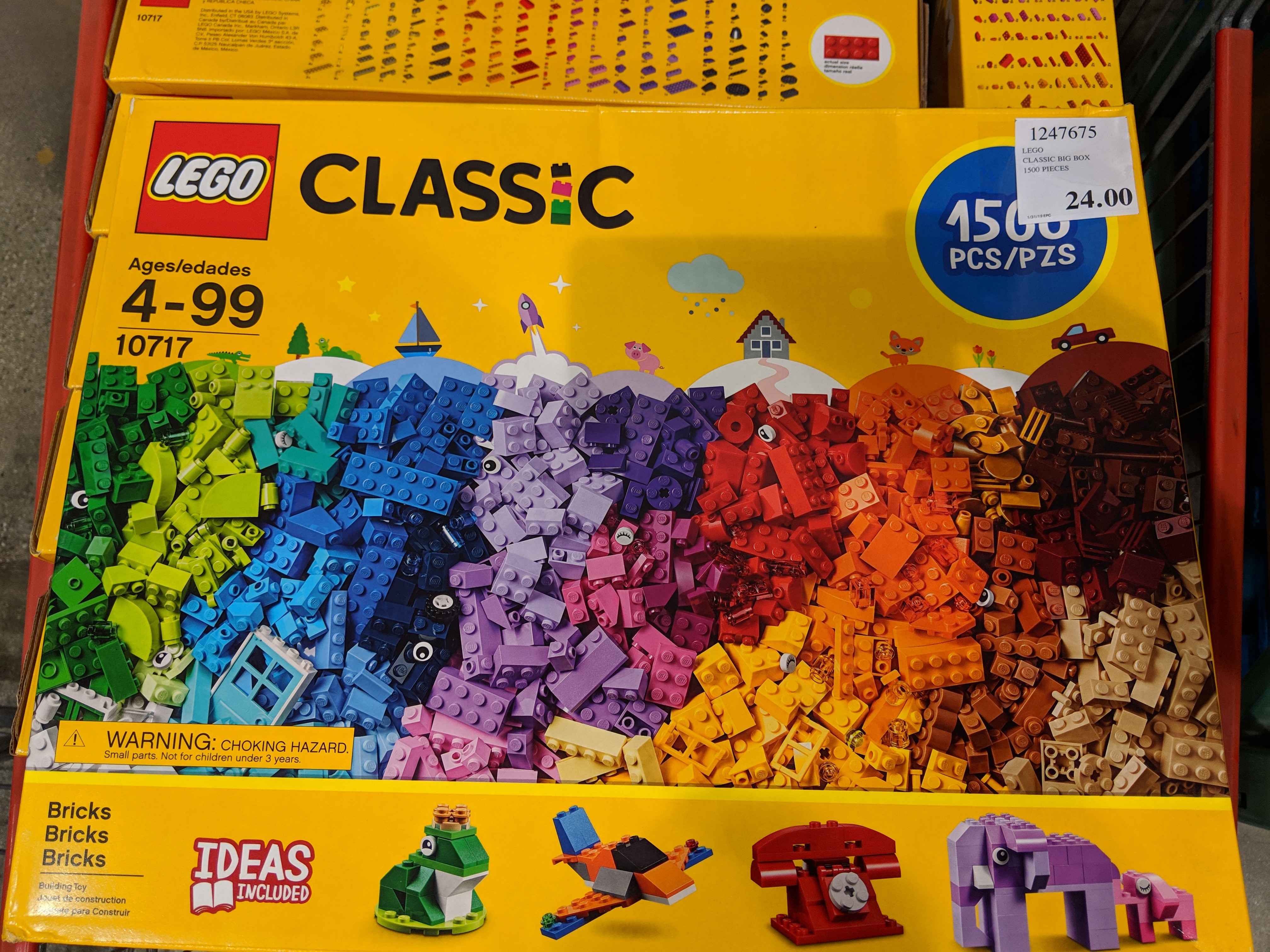 Costco B&M LEGO Classic Bricks Bricks Bricks 1,500piece