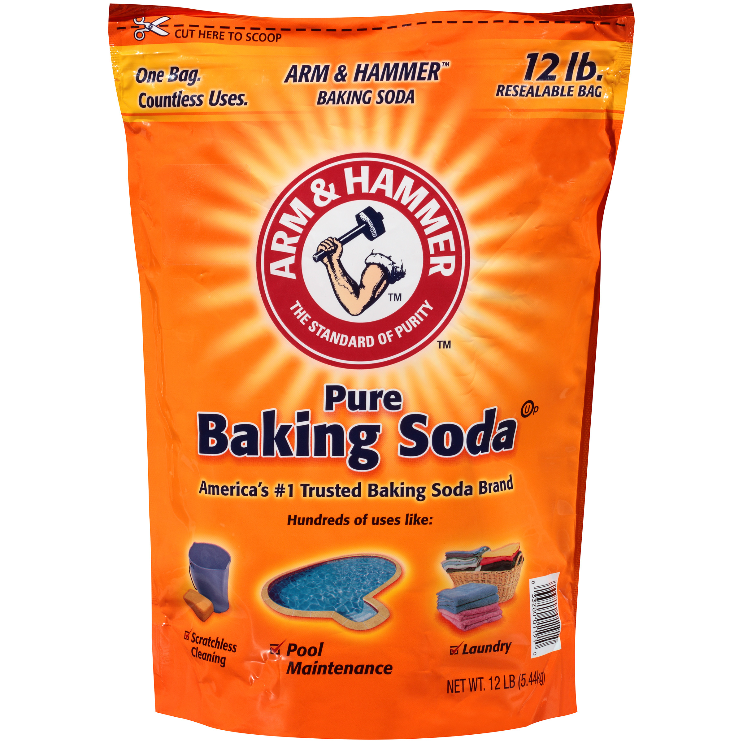 arm & hammer baking soda - 12lb bag - $2.10 @ Walmart, YMMV
