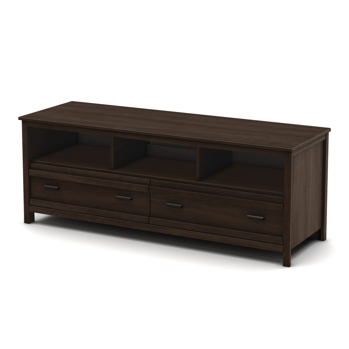 TV Stand for TVs up to 65", Chocolate Color from South Shore Furniture $96 ($260 reg) Free Shipping