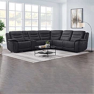 Costco Kelsee Fabric Power Reclining Sectional with Power
