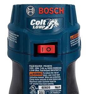 Bosch PR20EVS Colt 1.0 HP 5.6 Amp Variable Speed Corded Palm Router