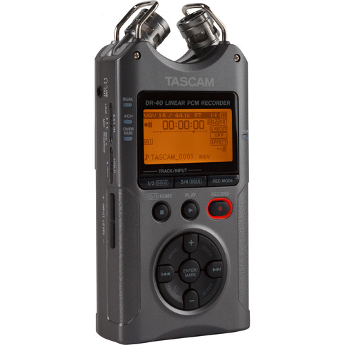 Tascam DR-40 4-Track Handheld Digital Audio Recorder (Gray) @ B&H $129.99 (Free Ship)