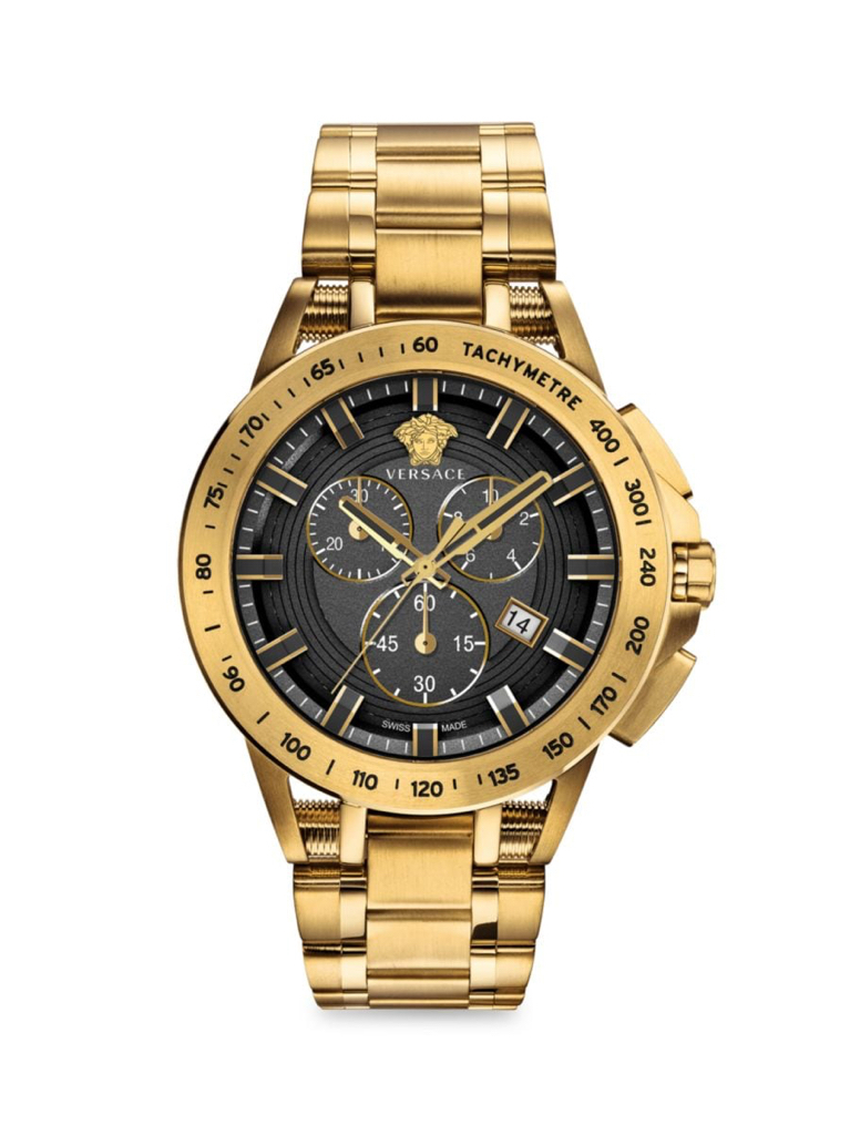 Versace Sport Tech IP Yellow Gold Chronograph Bracelet Watch - $628.25