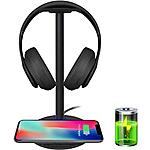 2-in-1 Headset Headphone Stand &amp; Wireless Qi Charger $7.99 AC + FS (Prime)