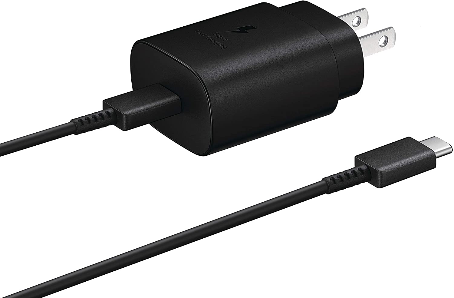 Samsung 45W USB-C Super Fast Charging Wall Charger - Black (US Version with Warranty), 45W TA w/Cable, Black @Amazon for $33.72
