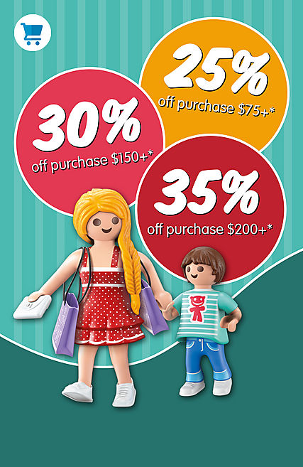 Playmobil 35% off orders 200 and up $75