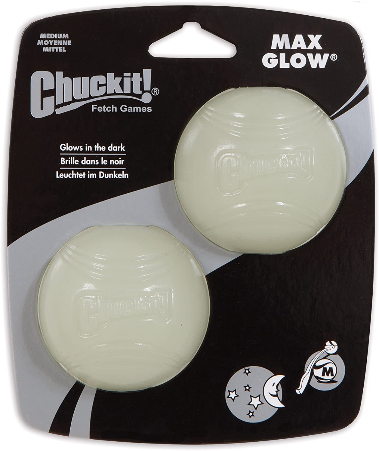 Chuckit! Max Glow Ball medium 2 pack $7.48
