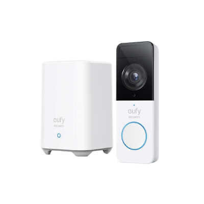 eufy Wireless 2K Security Doorbell Camera with Home Base 2 (Refurbished)