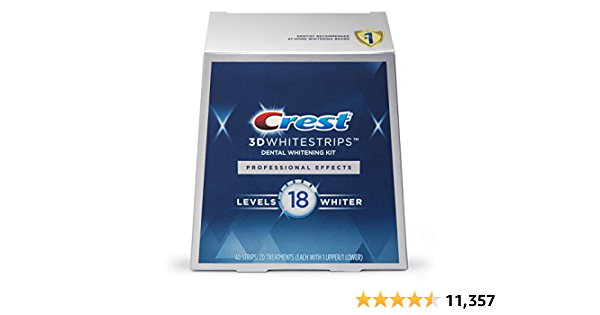 Amazon: Crest 3D White Professional Effects Whitestrips Teeth Whitening Strips Kit - $28.50