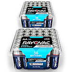 Rayovac High Energy Alkaline Combo Pack, AA &amp; AAA Batteries, 72 Count Bundle (2 X 36 Packs) $11.18