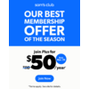 Sam's Club 1-Year Membership with $50 or $15 Option