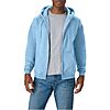 Hanes Men's EcoSmart Fleece Full-Zip Hooded Sweatshirt (Light Blue)