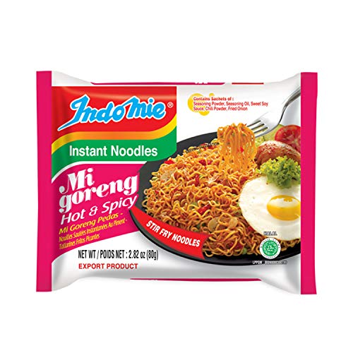 30-Pack 2.82-Oz Indomie Mi Goreng Instant Stir Fry Noodles (Hot & Spicy/Pedas Flavor) $10.82 ($0.36 each) w/ S&S + Free Shipping w/ Prime or on orders over $25