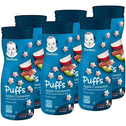 6-Pack 1.48-Oz Gerber Puffs Cereal Snack (Apple Cinnamon) $7.65 ($1.28 each) + Free Shipping w/ Prime or on orders over $25
