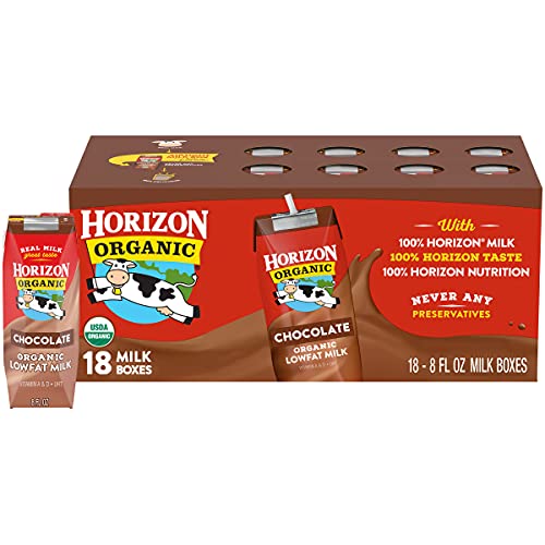 18-Pack 8-Oz Horizon Organic Low Fat Milk Boxes (Chocolate) $12.86 ($0.71 each) w/ S&S + Free Shipping w/ Prime or on orders over $25