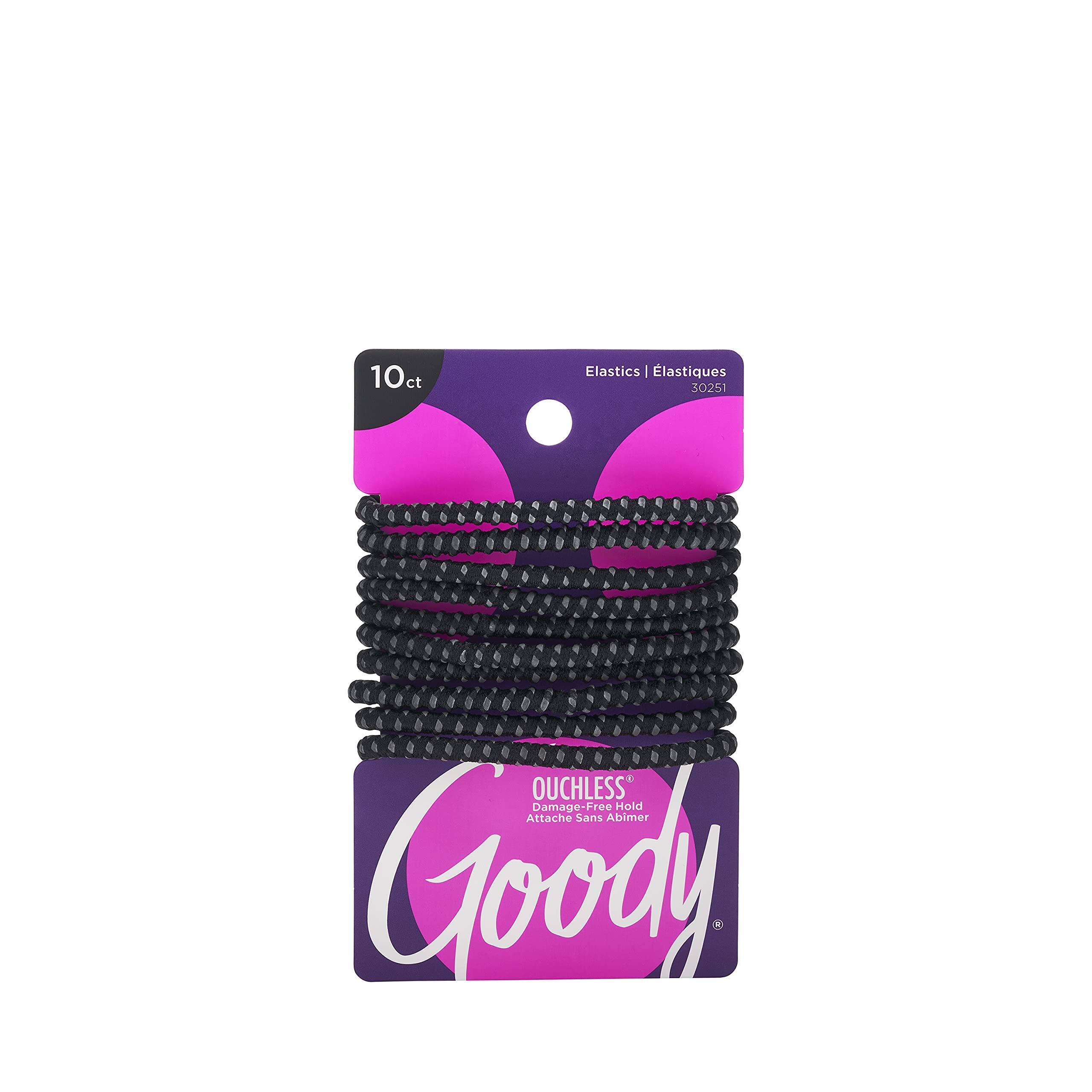 10-Count Goody Slideproof Hair Tie Elastics (Black) $2.33 w/ S&S + Free Shipping w/ Prime or on orders over $25