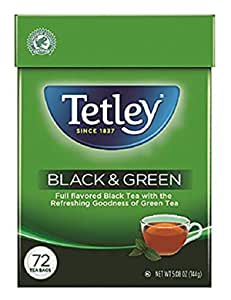 72-Count Tetley Tea Bags (Black & Green) $2.83 w/ S&S + Free Shipping w/ Prime or on orders over $25