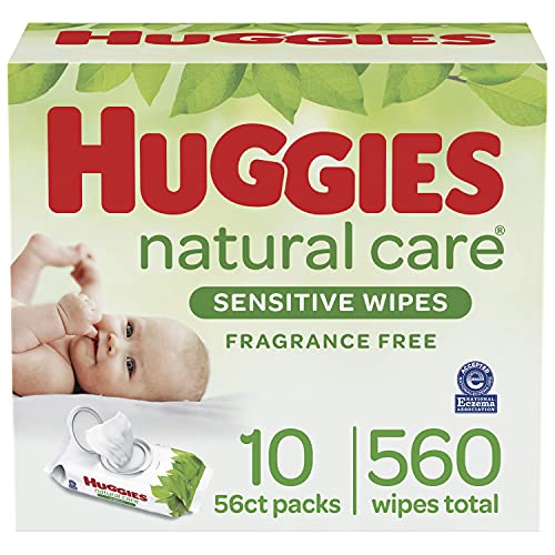 560-Count Huggies Natural Care Baby Wipes (Unscented) $11.47 w/ S&S + Free Shipping w/ Prime or on orders over $25