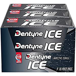 9-Pack 16-Count Dentyne Ice Arctic Chill Sugar Free Gum $6.40 w/ S&S + Free Shipping w/ Prime or on orders over $25