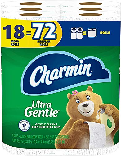 18-Count Charmin Mega Rolls Ultra Gentle Toilet Paper $18.79 + Free Shipping w/ Prime or on orders over $25