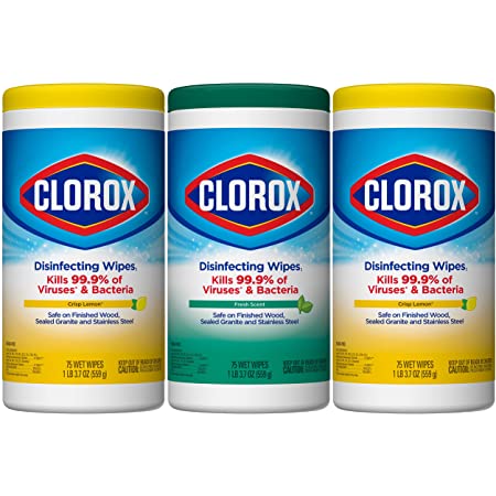 3-Pack 75-Count Clorox Disinfecting Wipes $6.49 w/ S&S + Free Shipping w/ Prime or on orders over $25