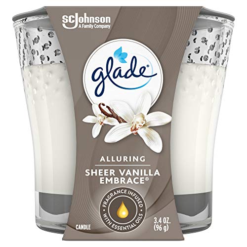 3.4-Oz Glade Candle Jar Air Freshener (Sheer Vanilla Embrace) $2.27 w/ S&S + Free Shipping w/ Prime or on orders over $25