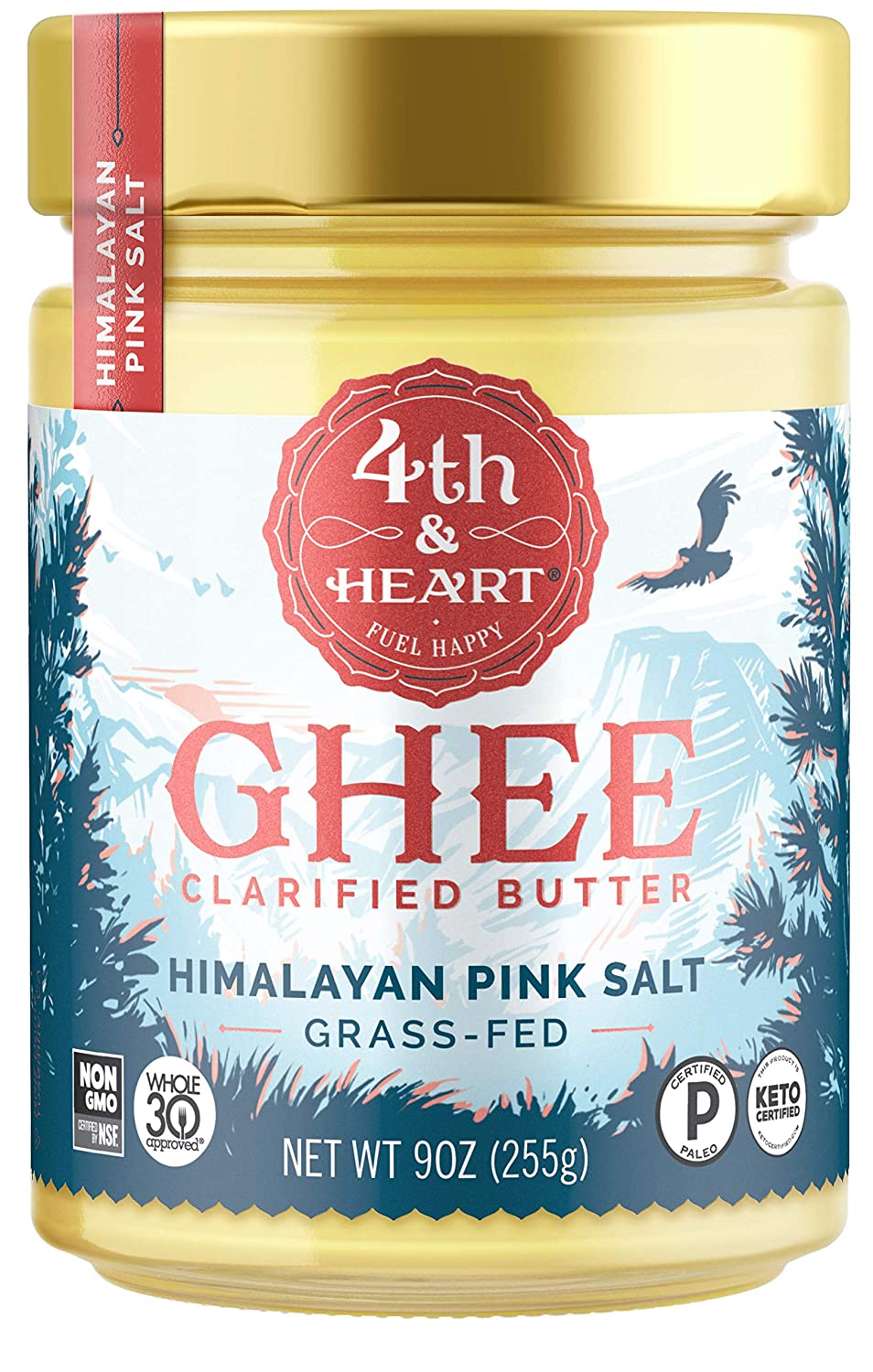 9-Oz 4th & Heart Himalayan Pink Salt Grass-Fed Ghee Butter $6.52 w/ S&S + Free Shipping w/ Prime or on orders over $25