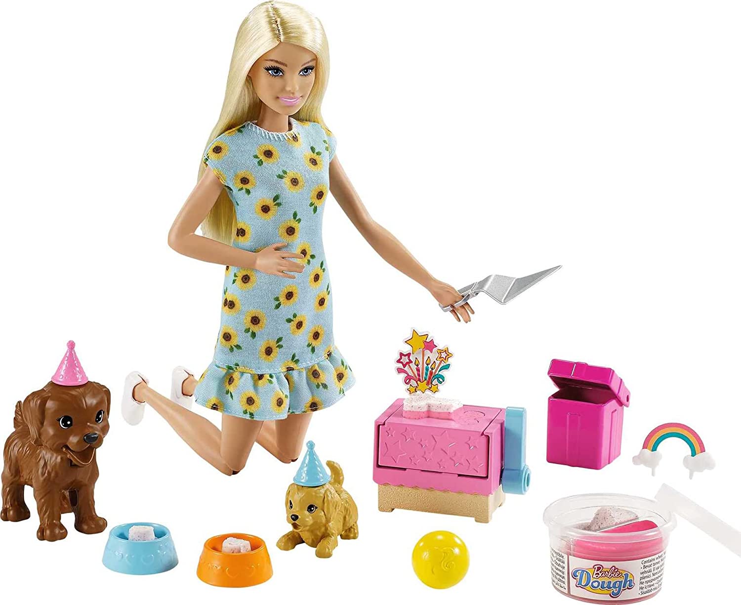 11.5" Barbie Doll and Puppy Party Playset $10 + Free Shipping w/ Prime or on orders over $25