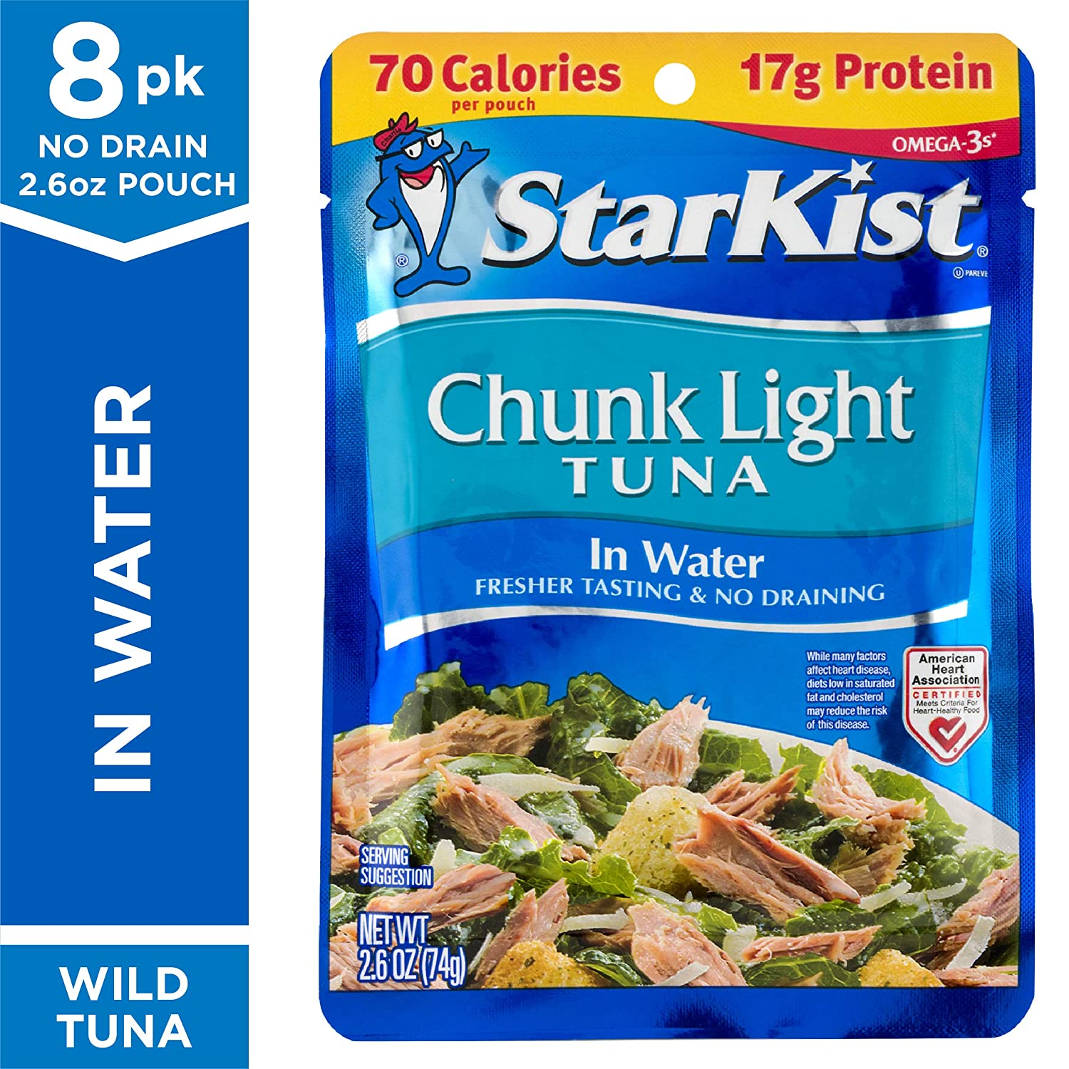 8-Pack 2.6-Oz StarKist Chunk Light Tuna in Water $7.10 ($0.89 each) w/ S&S + Free Shipping w/ Prime or on orders over $25