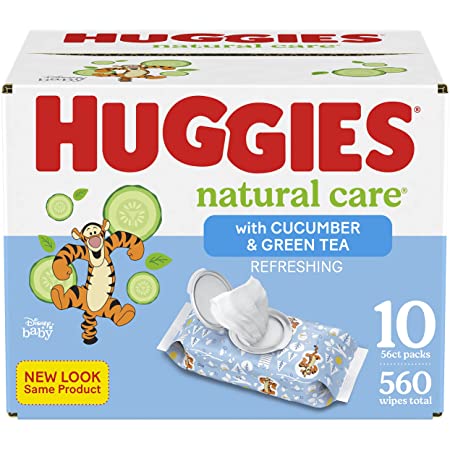 560-Count Huggies Natural Care Refreshing Baby Wipes (Cucumber/Green Tea) $11.45 w/ Subscribe & Save