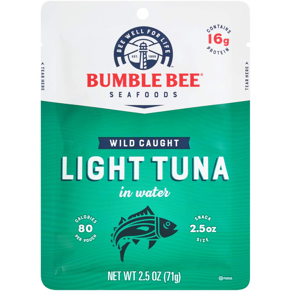12-Pack 2.5-Oz Bumble Bee Light Tuna In Water Pouches $11 + Free Shipping w/ Prime or on orders over $25