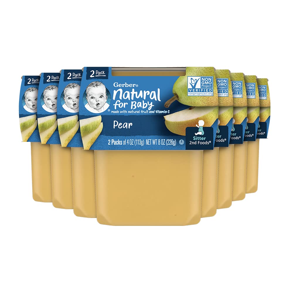 8-Pack 4-Oz Gerber Baby Food (Pear) $5.80 w/ S&S + Free Shipping w/ Prime or on orders over $25