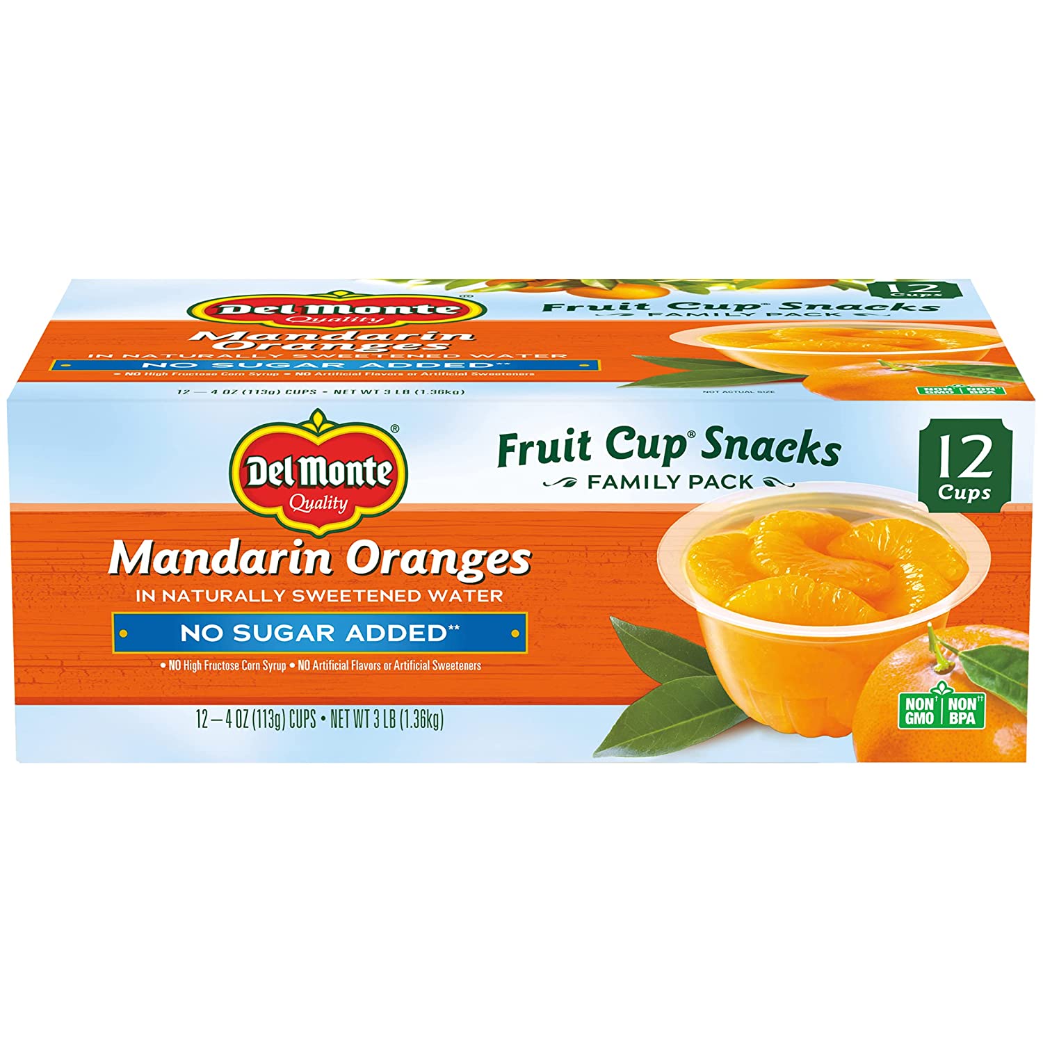 12-Pack 4-Oz Del Monte Mandarin Oranges No Sugar Added $5.68 w/ S&S + Free Shipping w/ Prime or on orders over $25