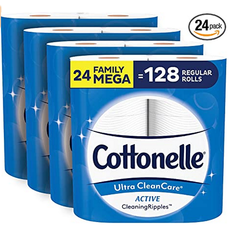 24-Count Cottonelle Ultra CleanCare Family Mega Roll Toilet Paper $21.56 w/ S&S + Free Shipping w/ Prime or on orders over $25