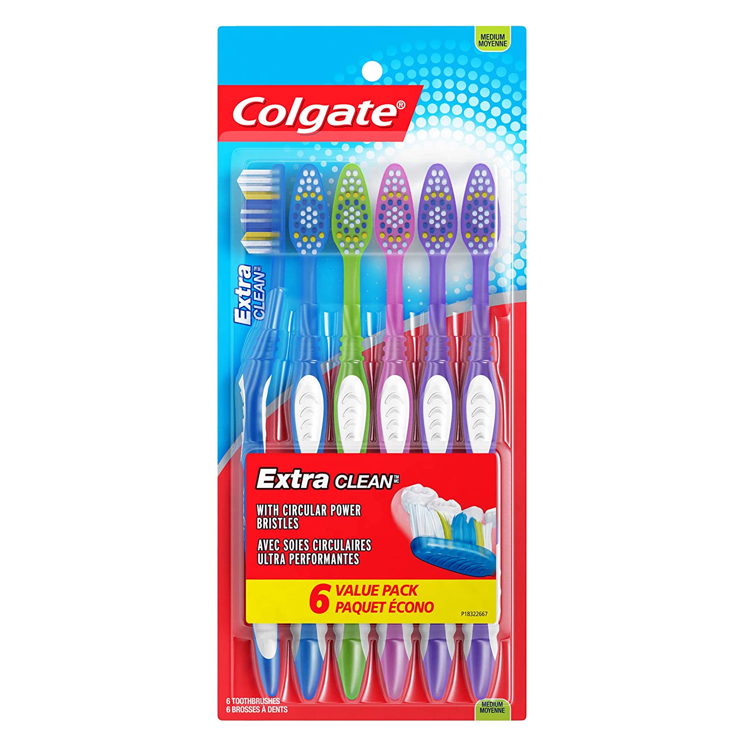 6-Count Colgate Extra Clean Full Head Toothbrushes (Medium) $2.74 w/ S&S + Free Shipping w/ Prime or on orders over $25