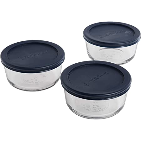 3-Pack Anchor Hocking 2-Cup Round Glass Food Storage Containers w/ Lids (Blue) $6.34 + Free Shipping w/ Prime or on orders over $25