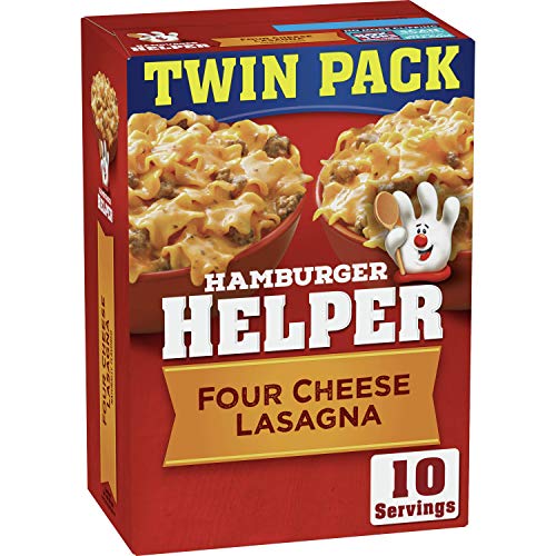 2-Pack 11.4-Oz Hamburger Helper Four Cheese Lasagna $1.86 w/ S&S + Free Shipping w/ Prime or on orders over $25
