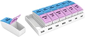 Ezy Dose Weekly AM/PM Travel Pill Organizer/Planner (Small) $3.24 + Free Shipping w/ Prime or on orders over $25