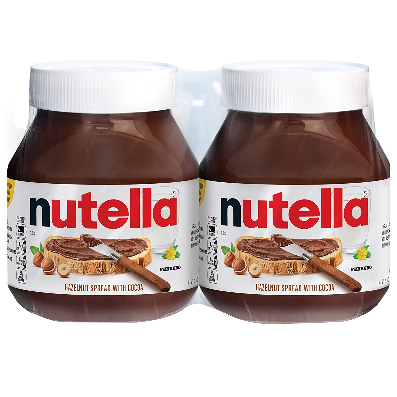 2-Pack 22.9-Oz Nutella Chocolate Hazelnut Spread $8.68 w/ S&S + Free Shipping w/ Prime or on orders over $25