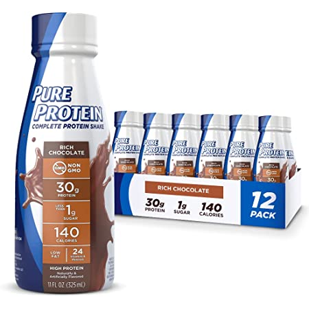 12-Pack 11-Oz Pure Protein Protein Shake (Chocolate or Vanilla) $16.75 w/ S&S + Free Shipping w/ Prime or on orders over $25