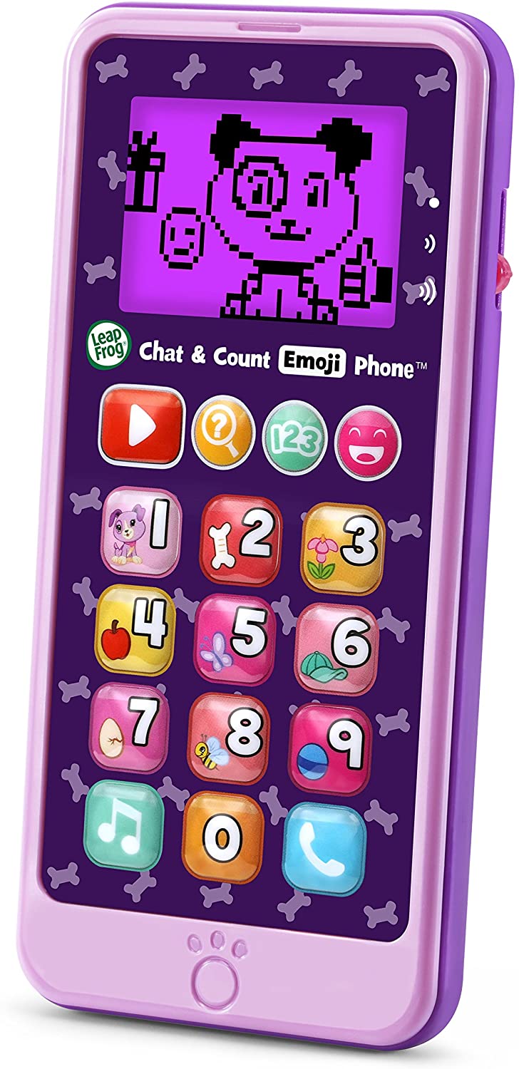 LeapFrog Chat and Count Emoji Phone (Green or Purple) $8.54 + Free Shipping w/ Prime or on orders over $25