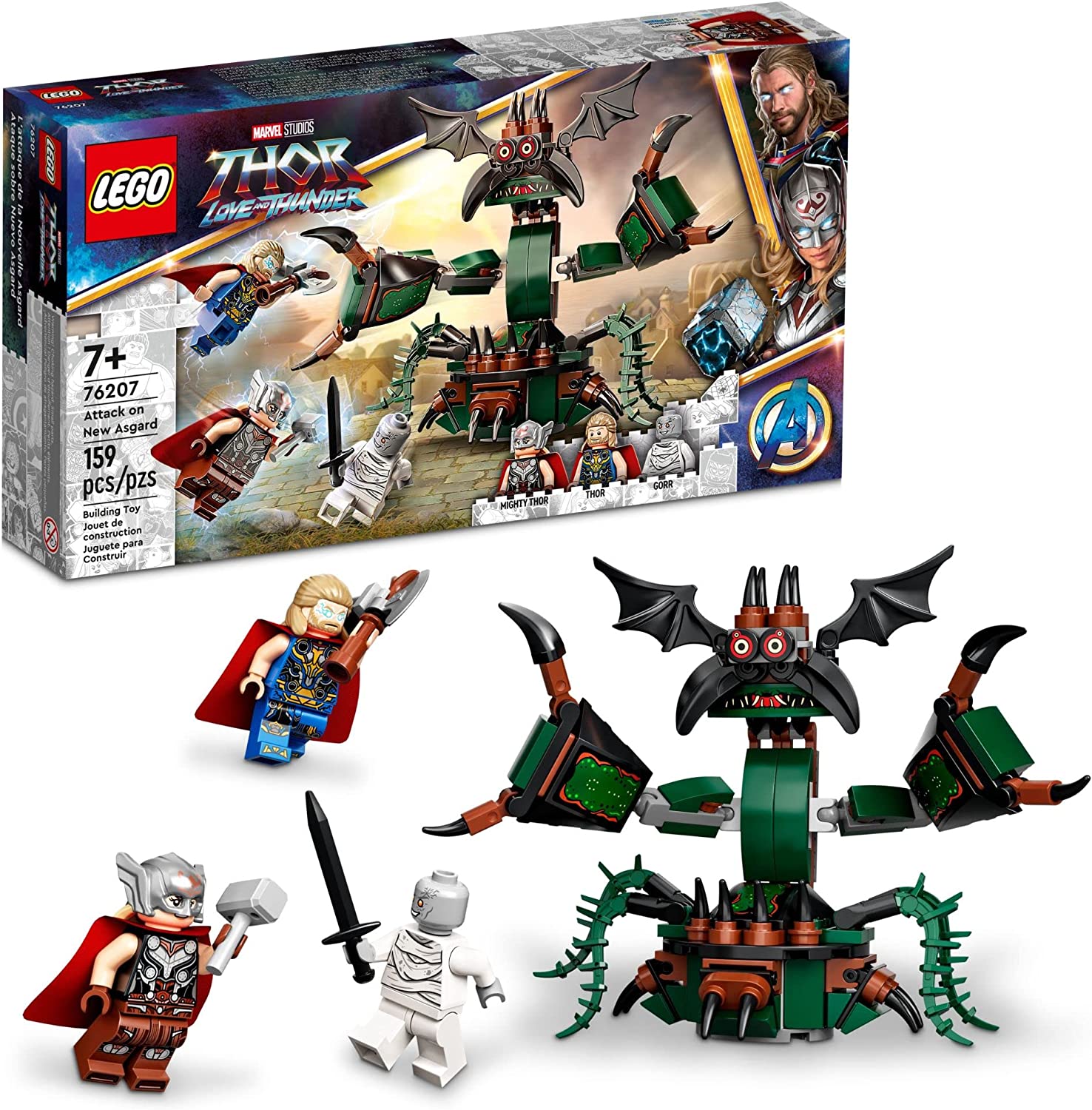 159-Piece LEGO Marvel Attack on New Asgard Building Kit $16 + Free Shipping w/ Prime or on orders over $25