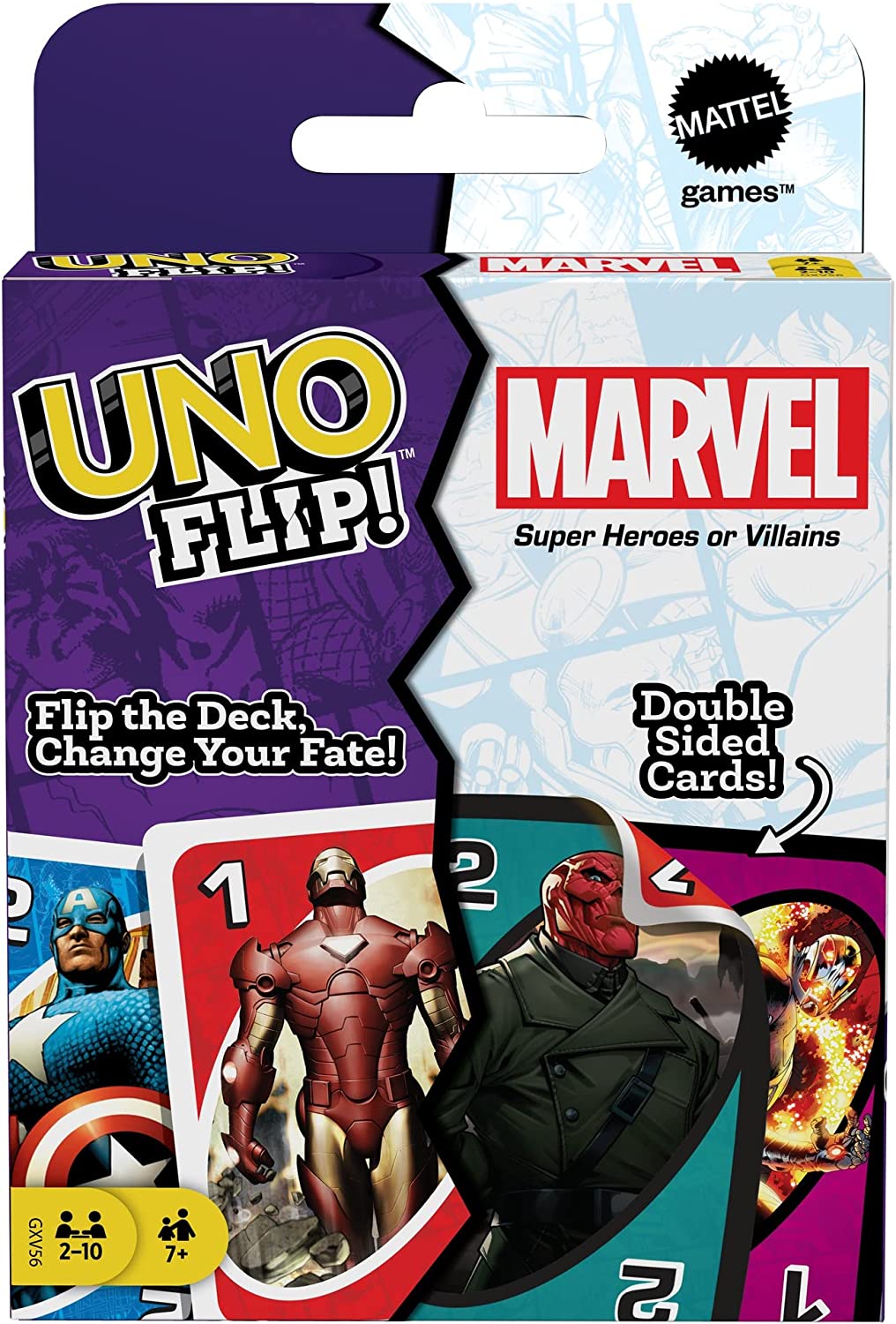 UNO FLIP Marvel Card Game $3.37 + Free Shipping w/ Prime or on orders over $25
