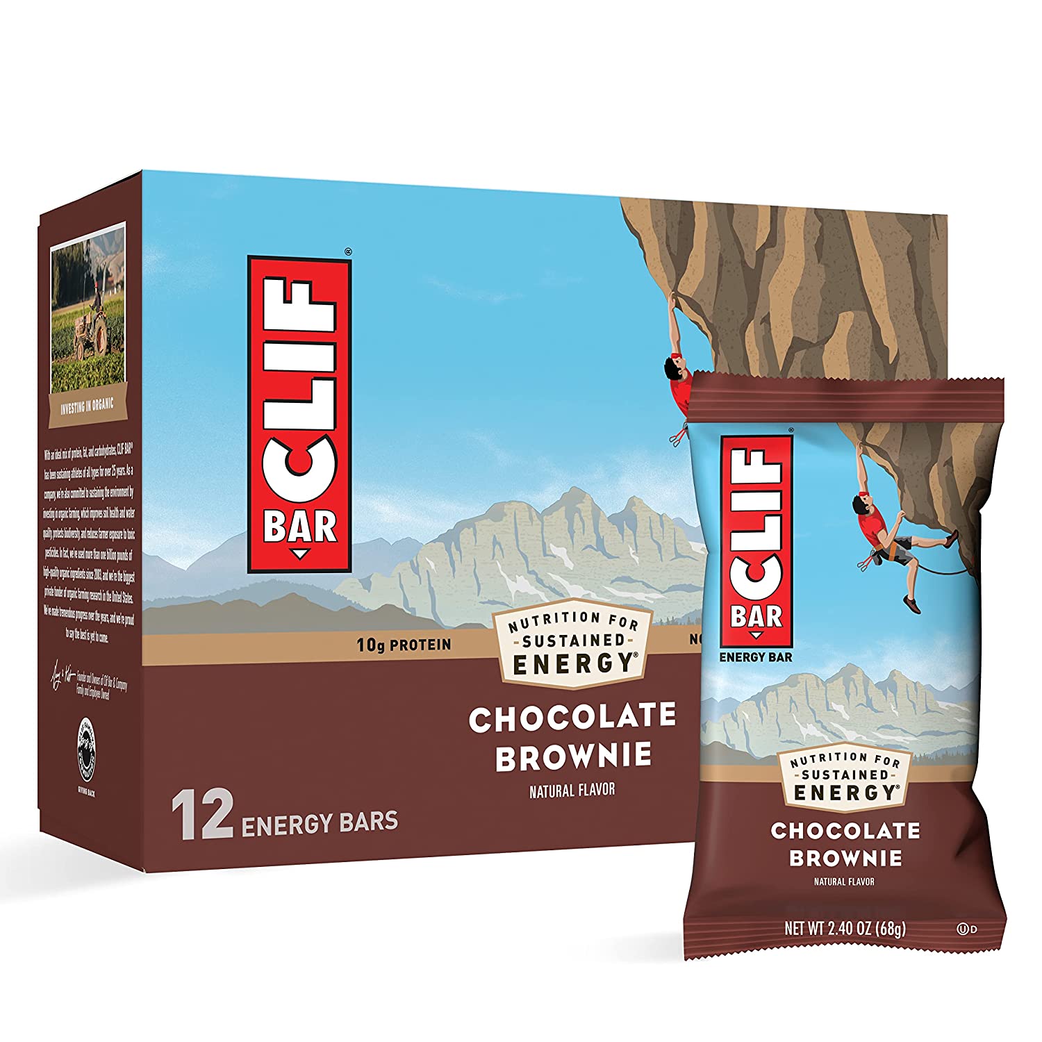 12-Count 2.4-Oz CLIF Energy Bars (Chocolate Brownie) $8.79 w/ S&S + Free Shipping w/ Prime or on orders over $25