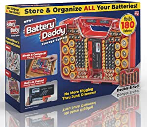 Battery Daddy Storage Case w/ Tester (Holds 180 Batteries) $13
