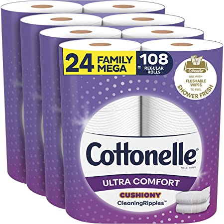 24-Count Cottonelle Ultra ComfortCare Family Mega Rolls Toilet Paper $19.95 w/ S&S + Free Shipping w/ Prime or on orders over $25