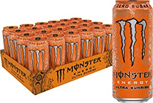24-Pack 16-Oz Monster Energy: Ultra Sunrise $23.91, Ultra Red $27.62 w/ S&S + Free Shipping w/ Prime or on orders over $25